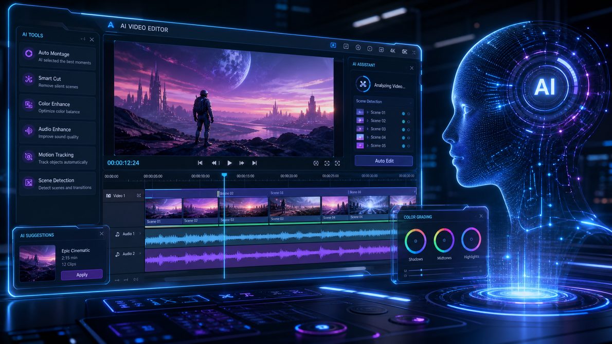 高清3D动漫 AI视频剪辑教程视频